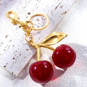 New cherry 🍒 purse charm/keychain